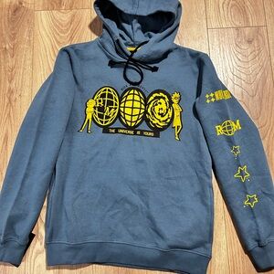 Blue Graphic Hoodie Rick and Morty The Universe is Yours Size M